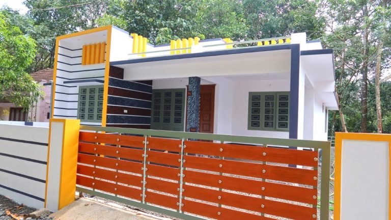 1270 Sq Ft 3BHK Single Floor Modern House at 5.5 Cent Plot
