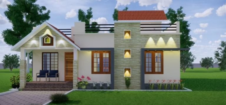 1400 Sq Ft 3BHK Modern Single Floor House and Free Plan, 21 Lacks