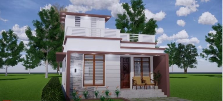 600 Sq Ft 2BHK Contemporary Style Single Floor House and Free Plan, 10 Lacks