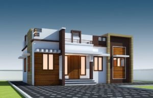 696 Sq Ft 2BHK Single Floor Modern House and Free Plan