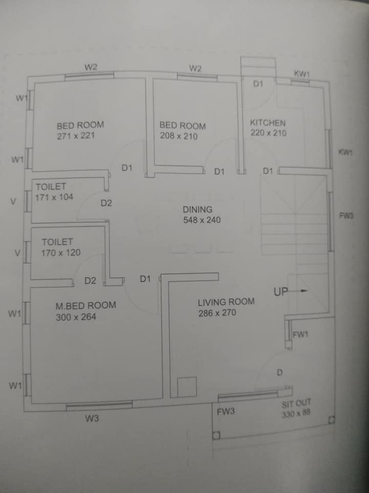 720 Sq FT Floor Plan