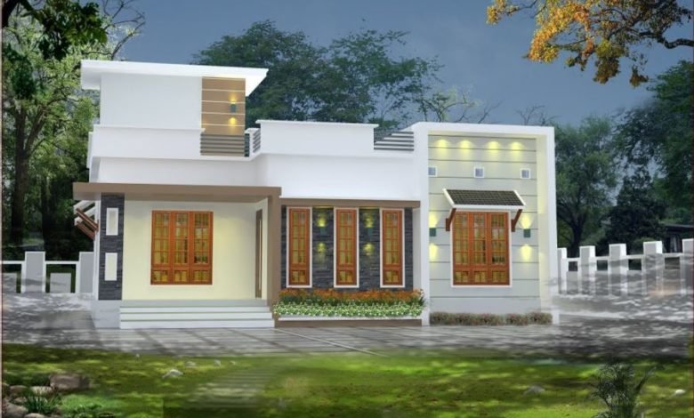 750 Sq Ft 2BHK Modern Single-Storey House and Free Plan