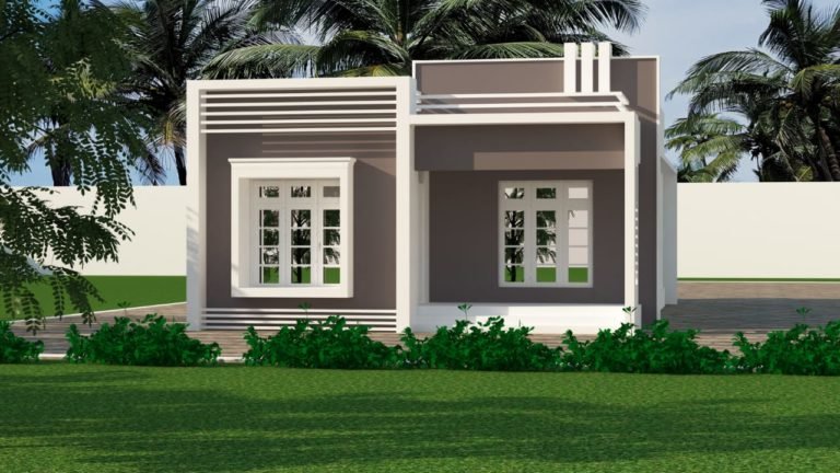 940 Sq Ft 2BHK Modern Single-Storey House and Free Plan