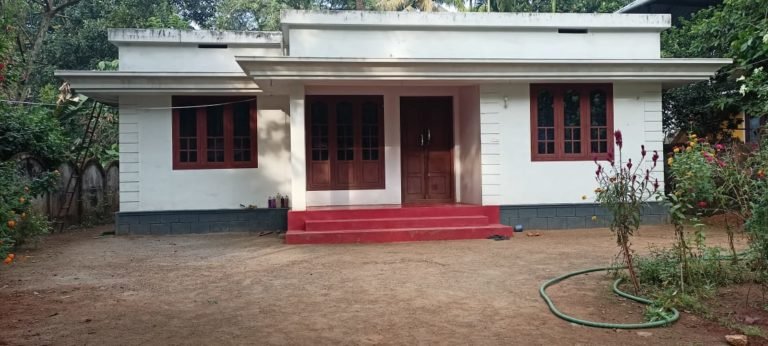 1000 Sq Ft 3BHK Single Floor Simple House and Free Plan, 14 Lacks