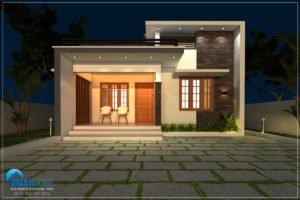 1080 Sq Ft 2BHK Modern Single Floor House and Free Plan, 18.5 Lacks