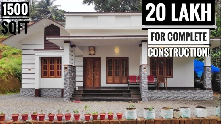 1500 Sq Ft 3BHK Modern Single Floor Budget House, 20 Lacks