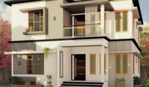 2000 Sq Ft 4BHK Double Floor Modern House and Free Plan