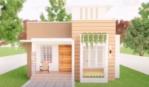680 Sq Ft 2BHK Modern Single Floor House and Free Plan, 10 Lacks