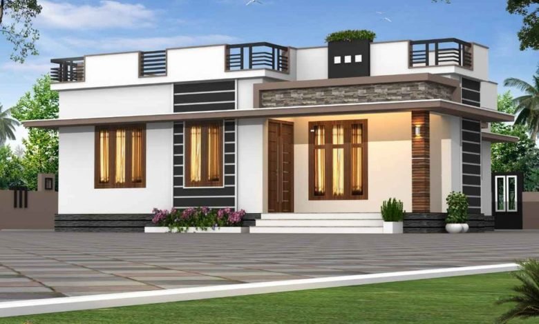 725 Sq Ft 2BHK Modern Single Floor House and Free Plan