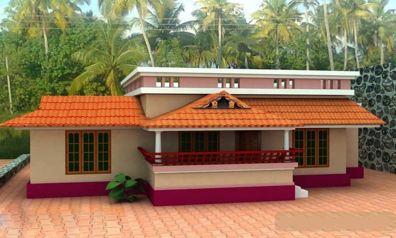 1000 Sq Ft 3BHK Traditional Style Single Floor House and Free Plan