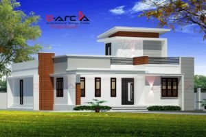 1235 Sq Ft 2BHK Contemporary Style Single Floor House and Free Plan, 20 Lacks