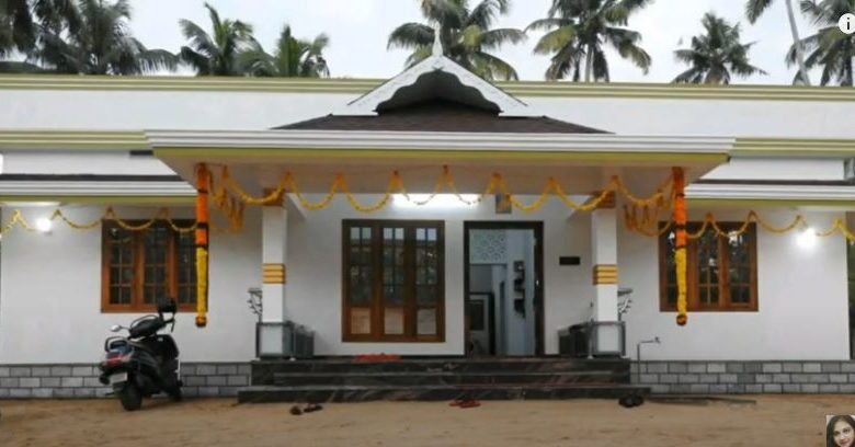 1250 SqFt 3BHK Traditional Style Single Floor House and Free Plan
