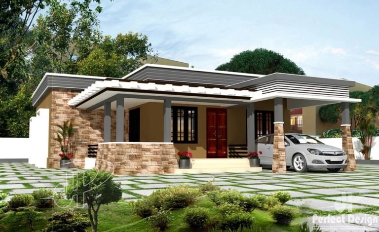 1257 Sq Ft 3BHK Modern Single Floor House and Free Plan