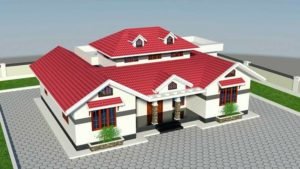 1412 Sq Ft 3BHK Traditional Style Single-Storey House and Free Plan