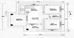 1BHK Modern House at 4.5 Cent Plot, Free Plan, 8 Lacks