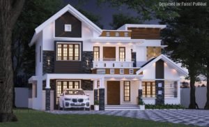 2400 Sq Ft 4BHK Contemporary Style Two-Storey House design