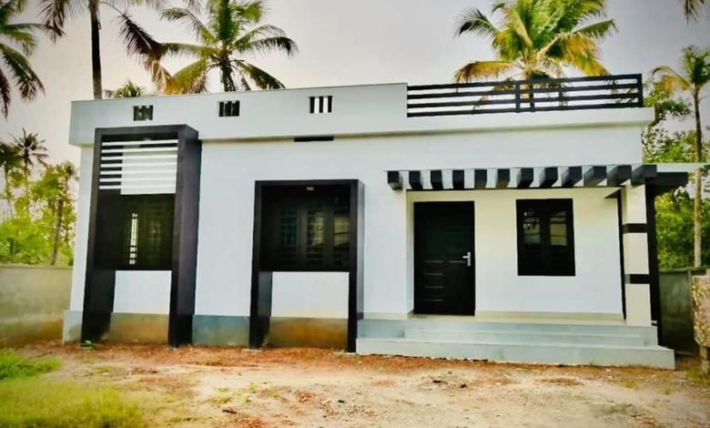 725 Sq Ft 2BHK Modern Single-Storey Low Budget House and Free Plan