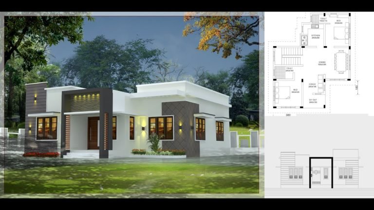 800 Sq Ft 2BHK Fusion Style Single-Storey House and Free Plan