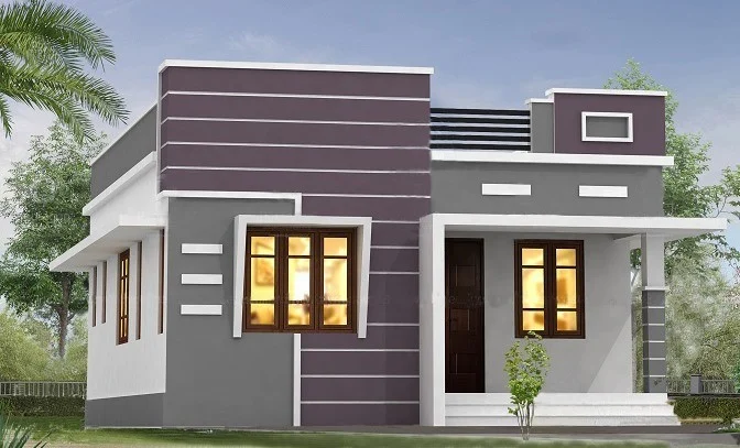 940 Sq Ft 2BHK Modern Single Floor House and Free Plan