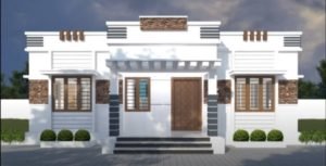 1043 Sq Ft 3BHK Modern Single Floor House and Free Plan, 17 Lacks