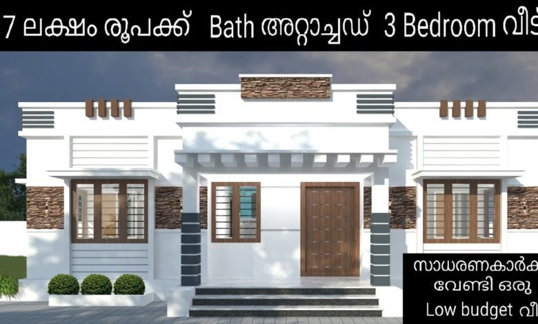 1043 Sq Ft 3BHK Modern Single Floor House and Free Plan, 17 Lacks