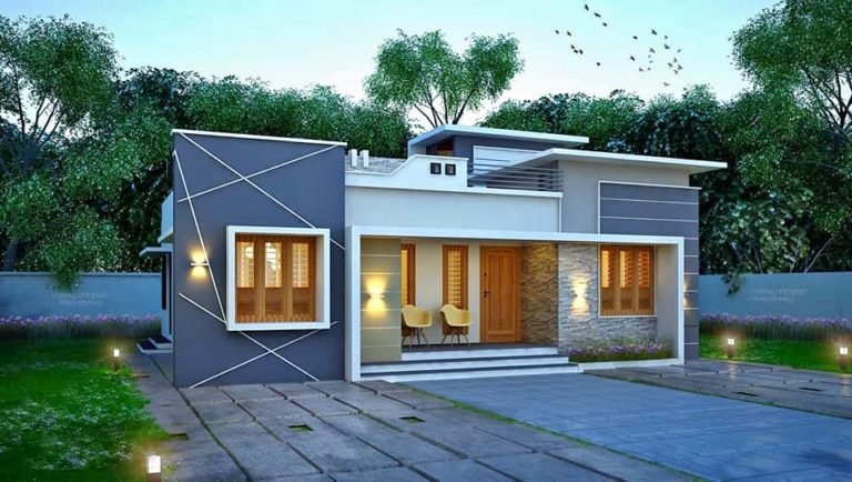 1084 Sq Ft 3BHK Modern Single Floor House and Free Plan