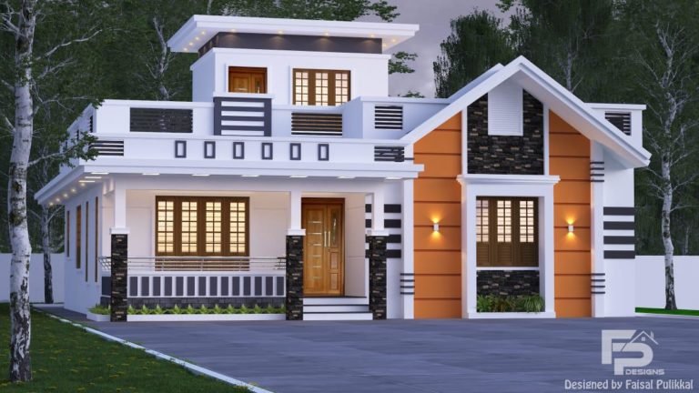 1100 Sq Ft 2BHK Modern Single Floor House and Free Plan