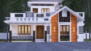 1100 Sq Ft 2BHK Modern Single Floor House and Free Plan
