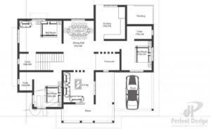 1350 Sq Ft 3BHK Modern Single Floor House and Free Plan