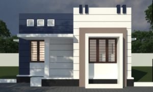523 Sq Ft 2BHK Modern Single Floor House and Free Plan, 8 Lacks