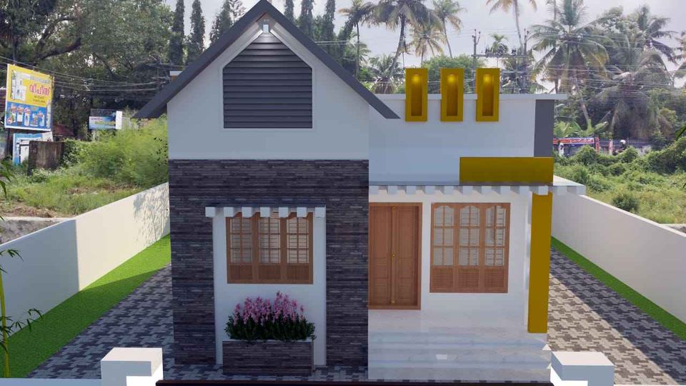 650 Sq Ft 2BHK Modern Single Floor House and Free Plan