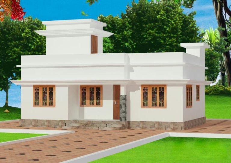696 Sq Ft 2BHK Modern Single Floor House and Free Plan, 10 Lacks