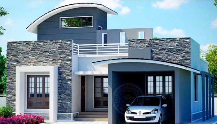 750 Sq Ft 2BHK Contemporary Style Single Floor House and Free Plan