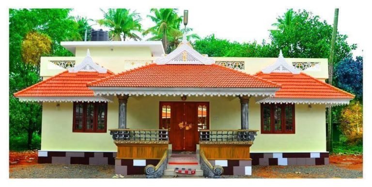 984 Sq Ft 3BHK Traditional Style Single Floor House and Free Plan