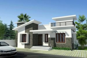 988 Sq Ft 3BHK Modern Single Floor Box Type House and Free Plan