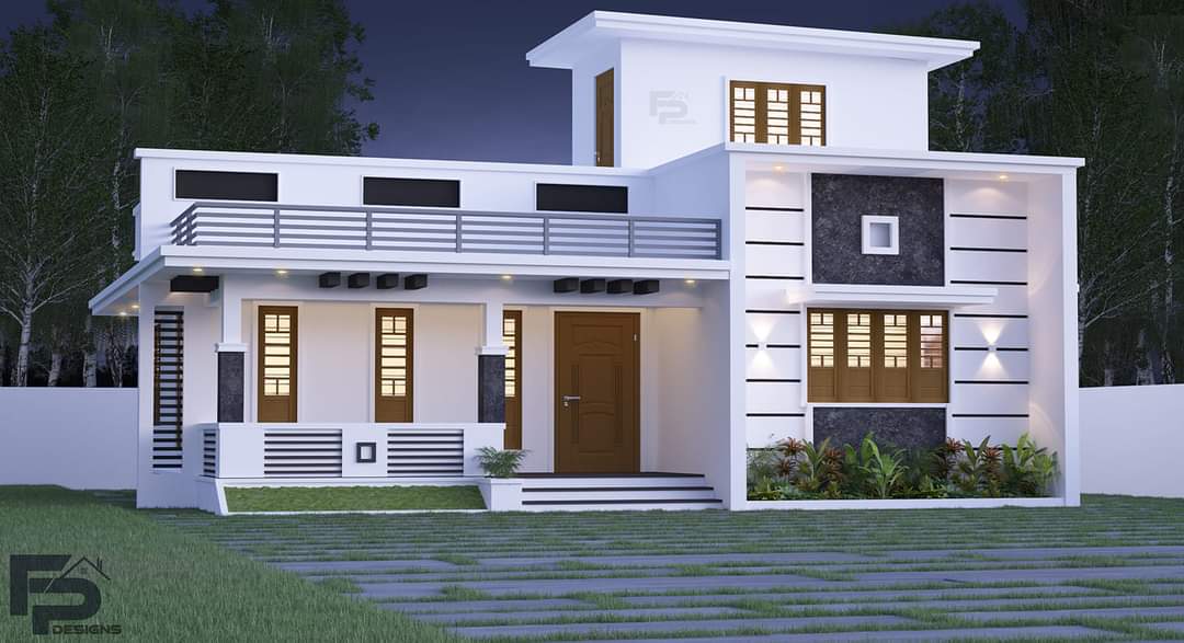 990 Sq Ft 2BHK Modern and Beautiful House and Free Plan