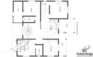 1398 Sq Ft 3BHK Traditional Style Single Floor House and Free Plan