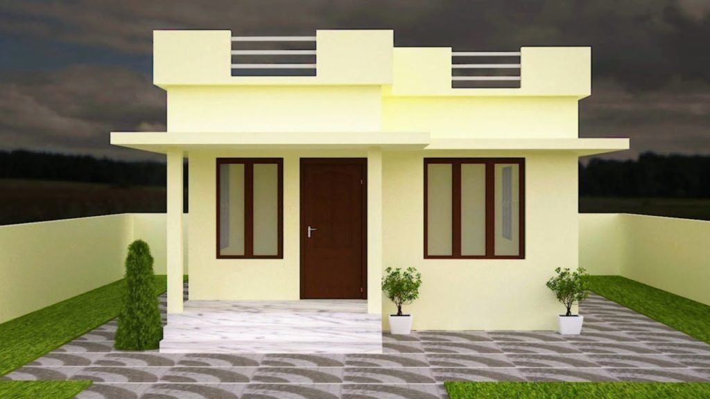 530 Sq Ft 2BHK Modern Low Budget House and Free Plan, 7.42 Lacks