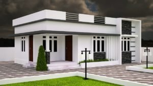 683 Sq Ft 3BHK Modern Single Floor House and Free Plan