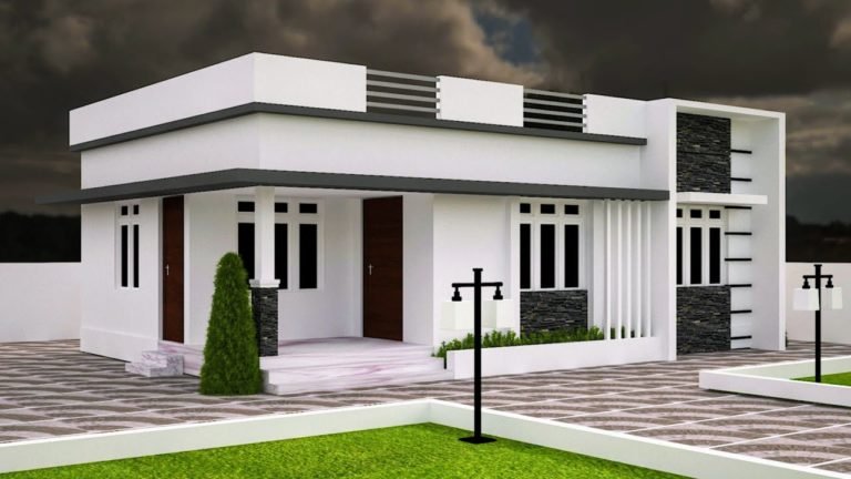 683 Sq Ft 3BHK Modern Single Floor House and Free Plan