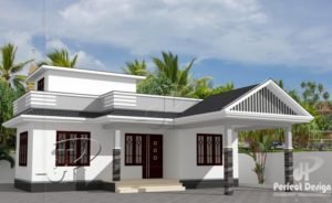 734 Sq Ft 2BHK Traditional Style 2BHK House and Free Plan