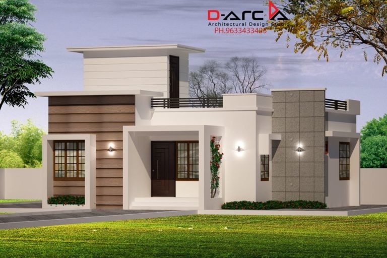 750 Sq Ft 2BHK Contemporary Style Single Floor House and Free Plan, 12 Lacks