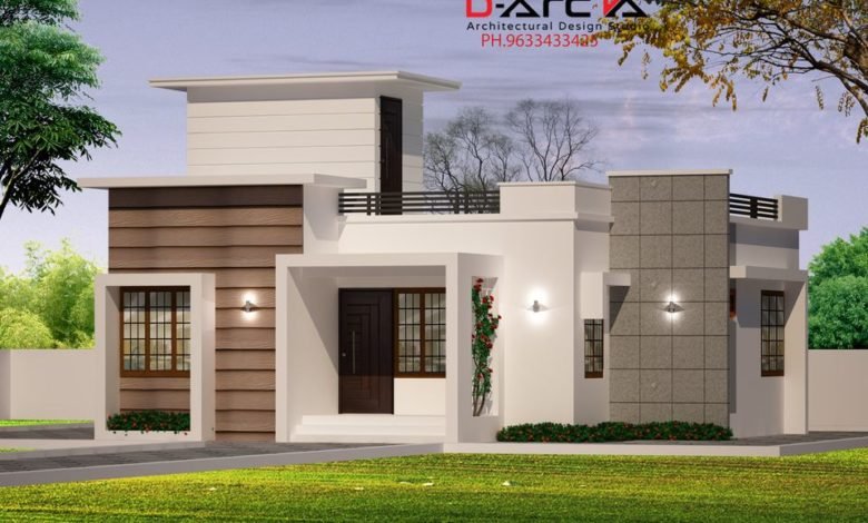 750 Sq Ft 2BHK Contemporary Style Single Floor House and Free Plan, 12