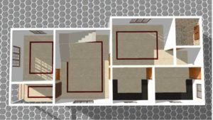 888 Sq Ft 2BHK Modern Single Floor Low Budget House and Free Plan