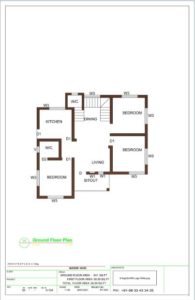 917 Sq Ft 3BHK Modern Single Floor House and Free Plan, 15 Lacks