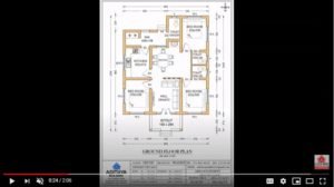 984 Sq Ft 3BHK Modern Single Floor House and Free Plan