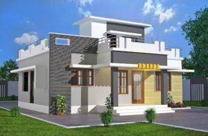 984 Sq Ft 3BHK Modern Single Floor House and Free Plan