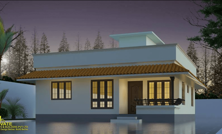 988 Sq Ft 3BHK Traditional Style Single Floor House and Free Plan