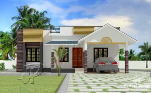 1087 Sq Ft 3BHK Traditional Style Single Floor House and Free Plan