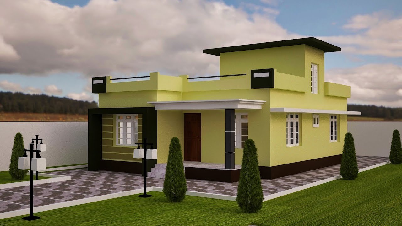 1102 Sq Ft 2BHK Modern Single Floor House and Free Plan
